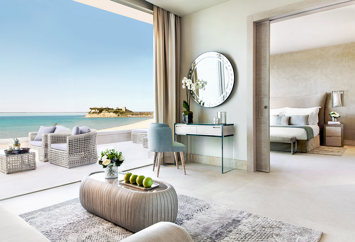 Sani Dunes suite with seaview