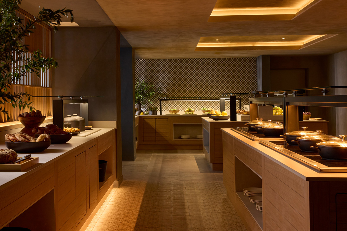 buffet restaurant Alkyna interior 