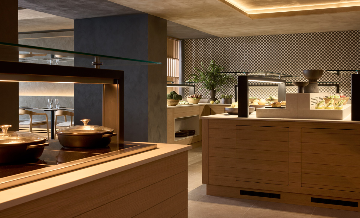 buffet restaurant Alkyna interior 