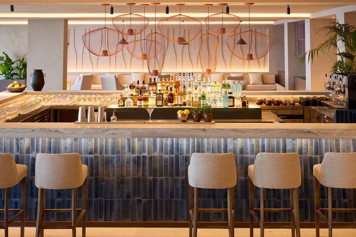 lobby bar at Alkyna Corfu