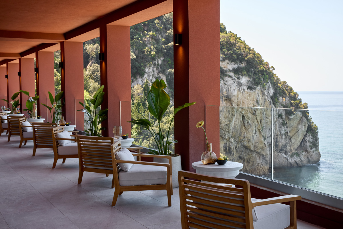 obby bar at Alkyna Corfu, veranda