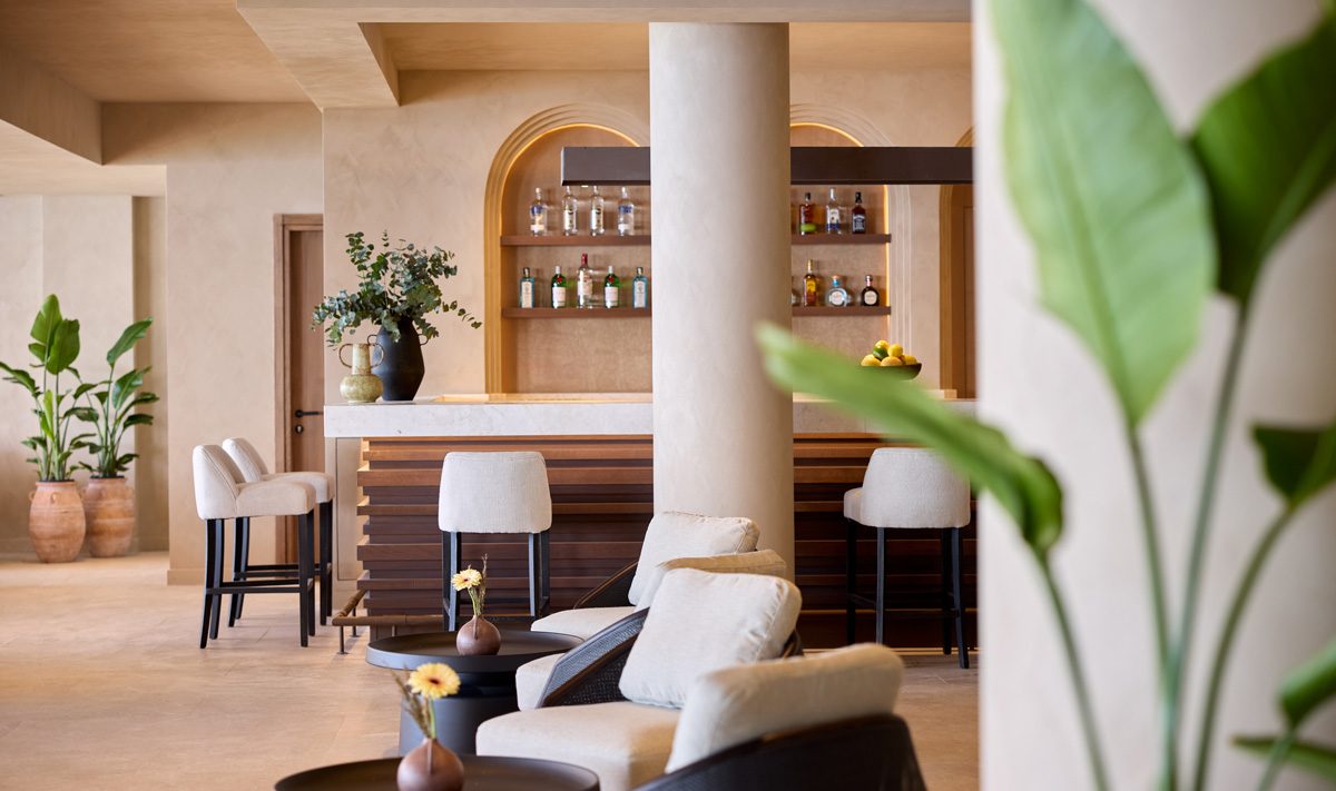 lobby bar at Alkyna Corfu