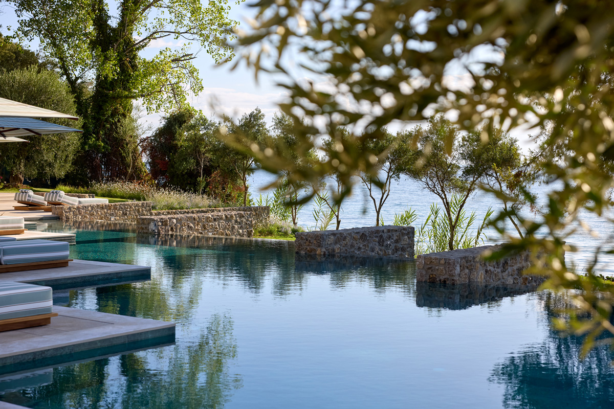 pool at Avali, Corfu