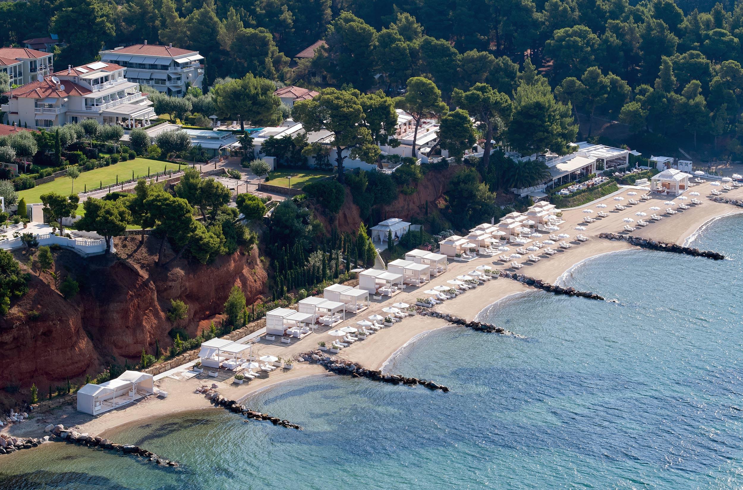 Danai Beach Resort, Greece, aerial view of resort