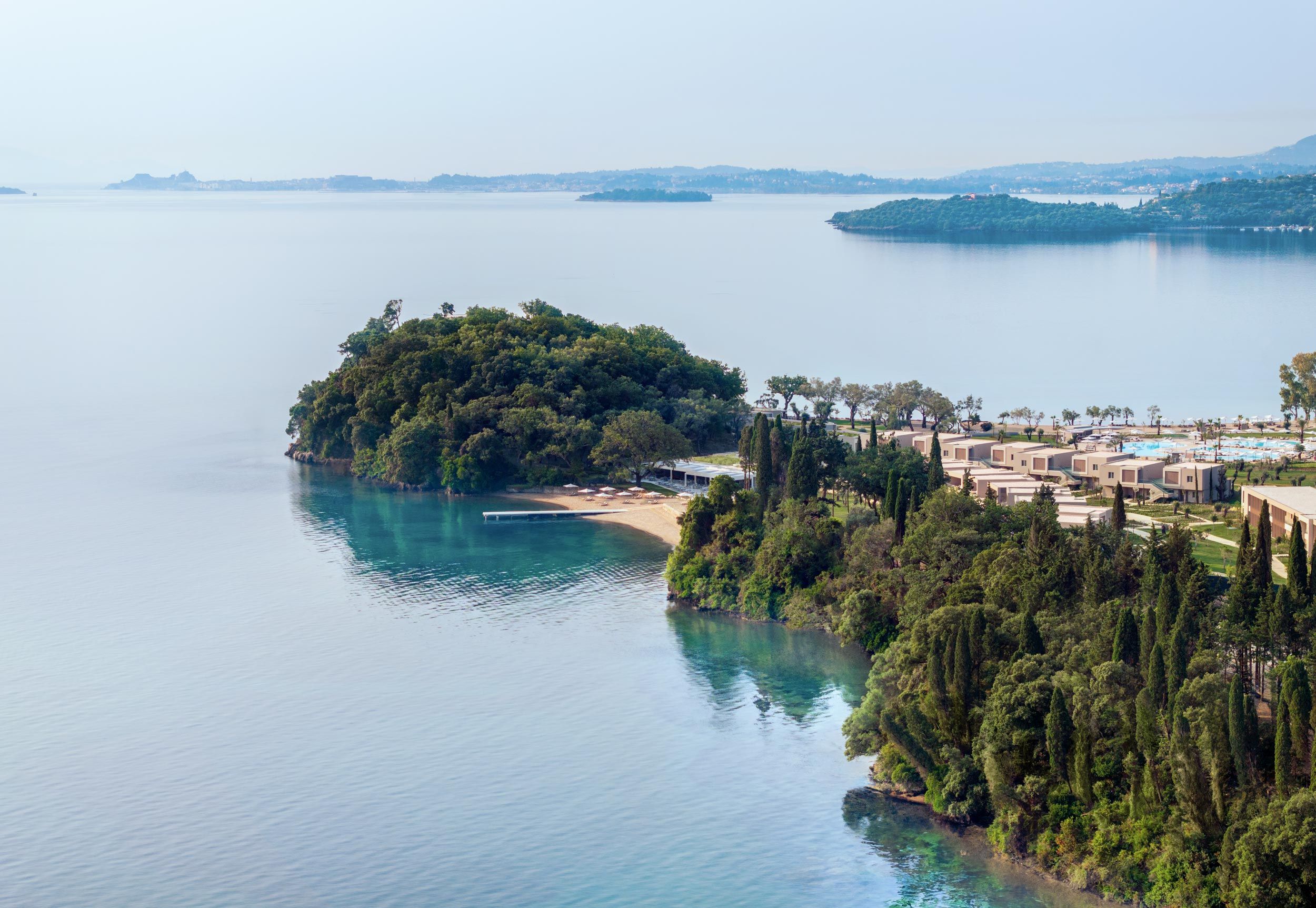 Ikos Odisia,aerial view, beach, pool