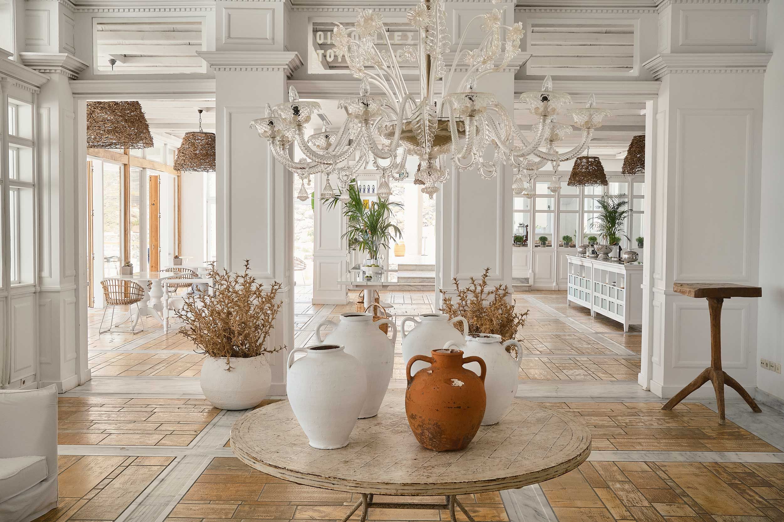 main restaurant at Mykonos Blu