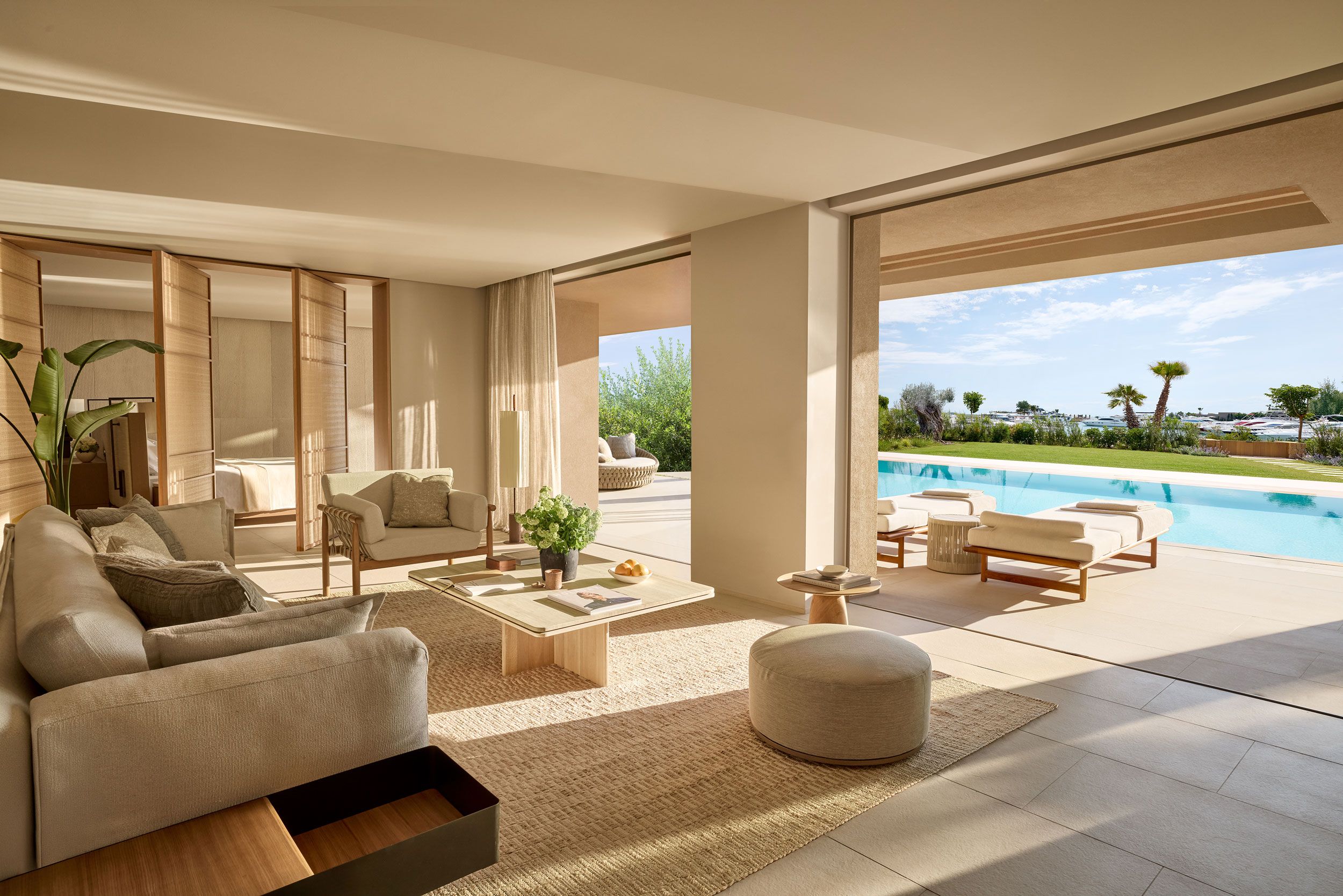 Sani Asterias villa Marina, living room