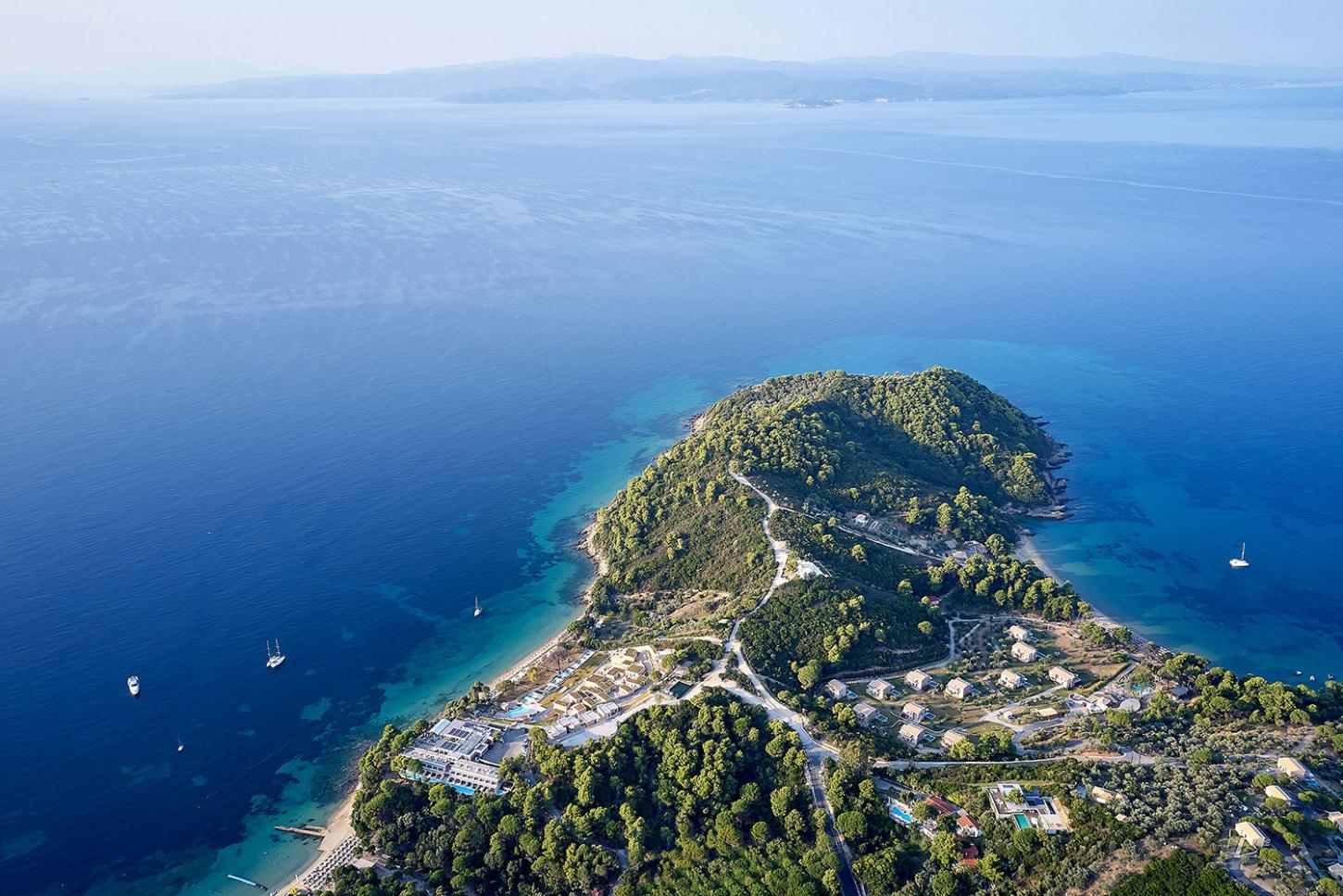 aerial view, Elivi Skiathos, Greece, 