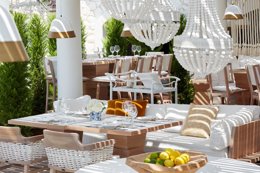 Danai Beach Resort, Greece, beach restaurant, detail