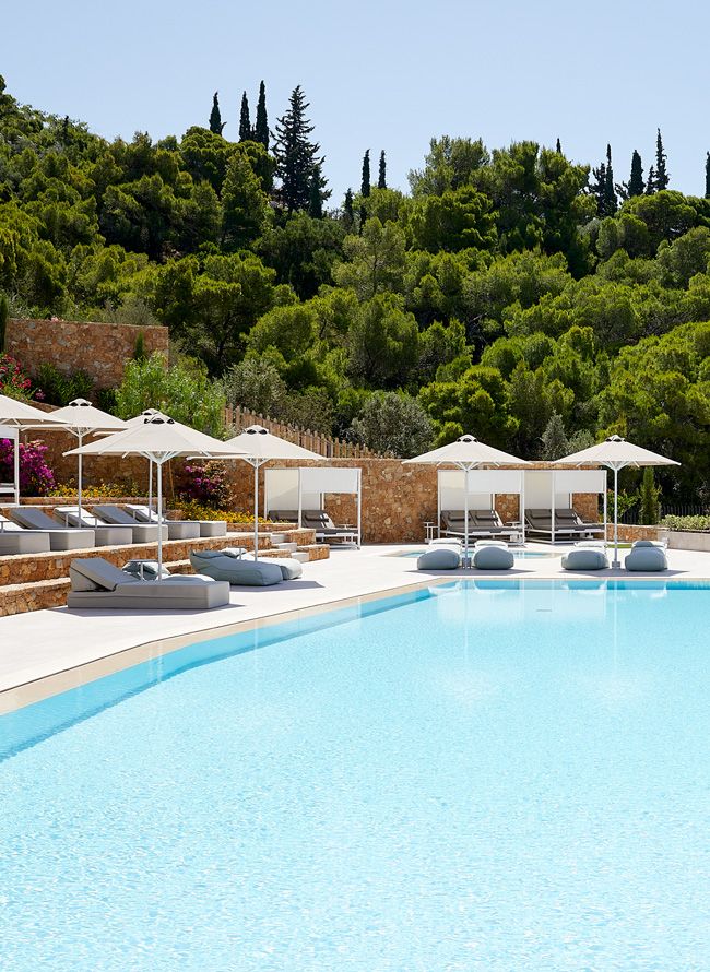 Evereden, Attica, Greece, adult pool,