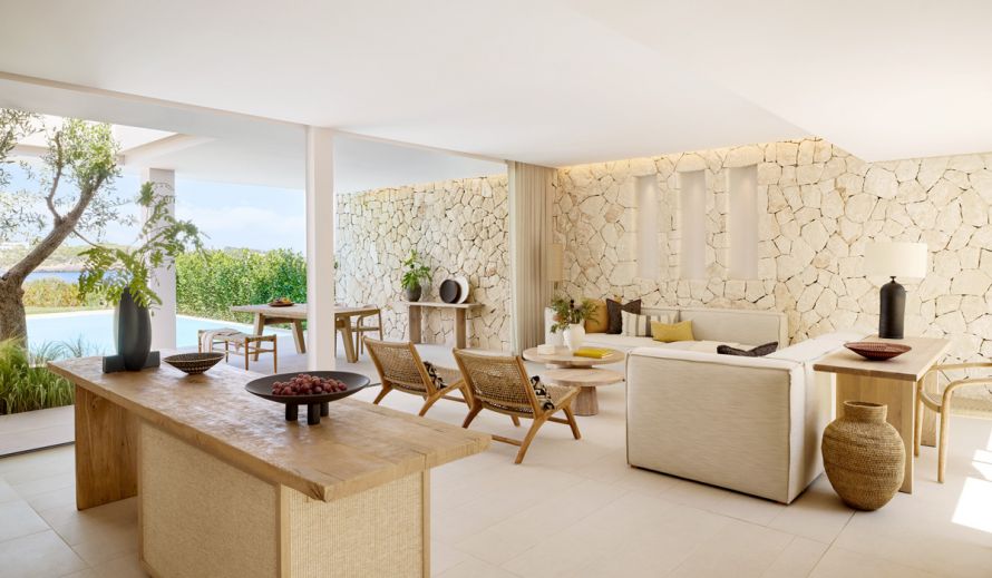 Ikos Porto Petro, villa, livingroom