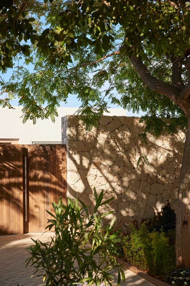 Ikos Porto Petro, villa, wooden door, entrance
