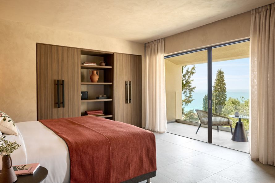 room at Alkyna in Corfu with seaview