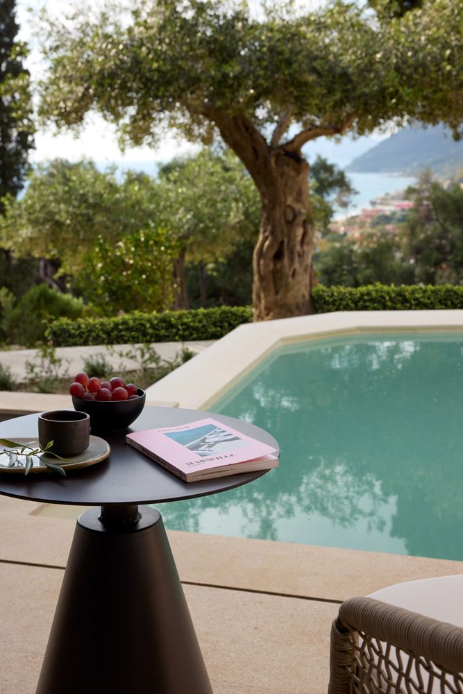 suite at Alkyna, Corfu, detail with pool
