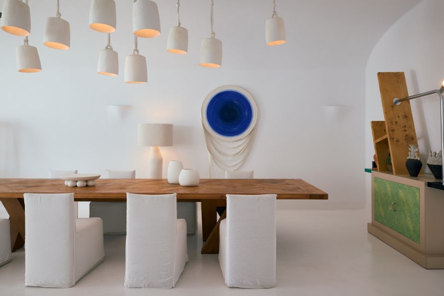 mansion lobby at Mykonos Blu