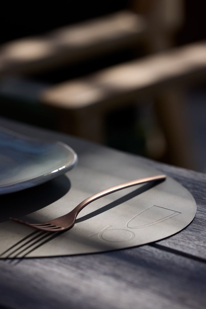 restaurant Rocrita Ctrete, detail fork plate